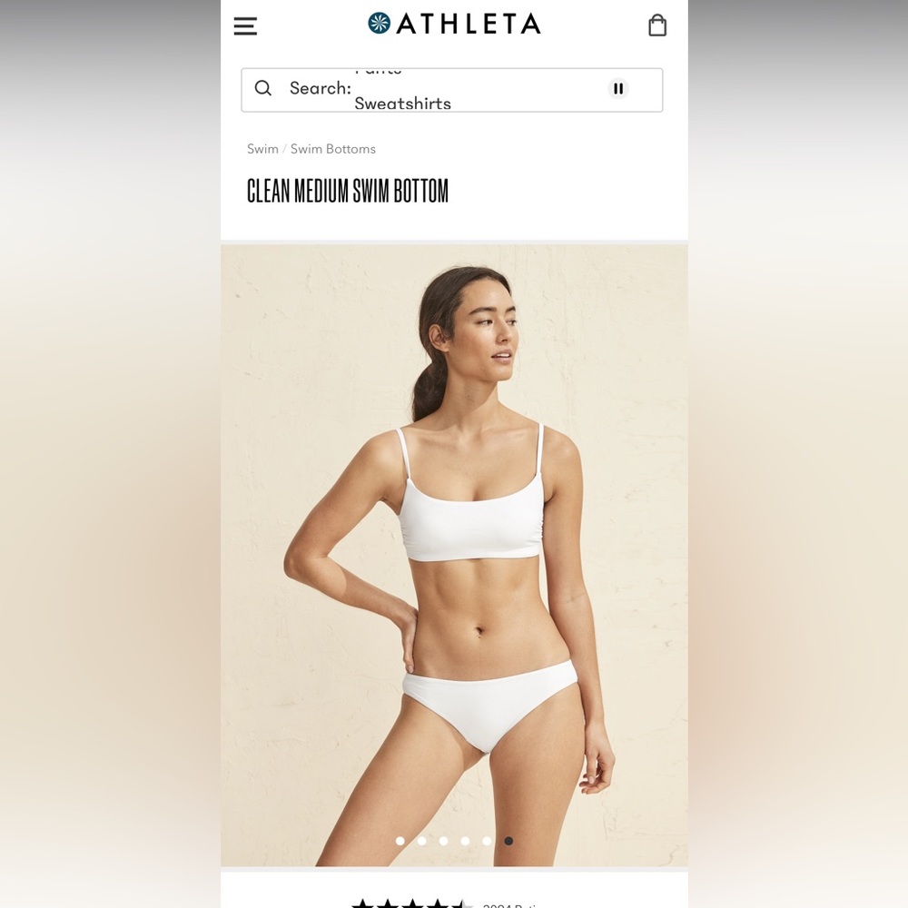 Athleta bathing suit NWT swim clean bikini bottom